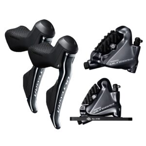 Shimano Ultegra R8070 Hydraulic Di2 STI with R8070 Flat Mount Calipers